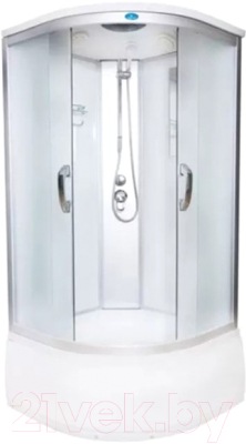 Душевая кабина Водный мир ВМ-8811Е 90x90 (белая мозаика/стекло) - фото