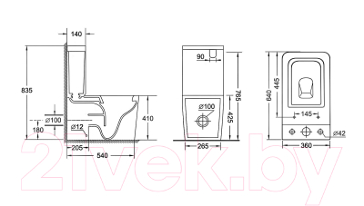 Унитаз напольный Grossman GR-4445BMS