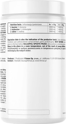 Аминокислоты BCAA Fitmax Pro 8000 Лимон-Грейпфрут