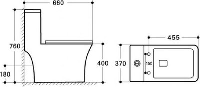 Унитаз напольный BelBagno Neon BB8617CPR-MN/SC