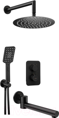 Душевая система Deante Thermo Nero-4T - фото