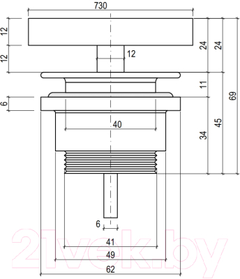 Донный клапан Salini D 604 / 16622WG