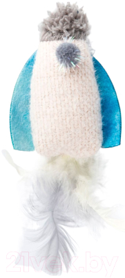 Игрушка для кошек Pet Park Космический корабль с перьями и кошачьей мятой / TOY99942-VA - фото