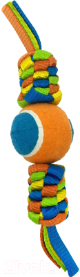 Игрушка для собак Pet Park Плетенка с теннисным мячом / WB19410 - фото