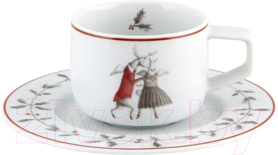 Чашка с блюдцем Vista Alegre Noel. Танцы 21126638 - фото