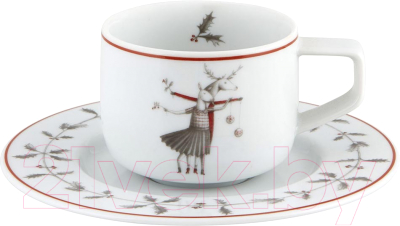Чашка с блюдцем Vista Alegre Noel. Полет 21126639 - фото