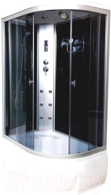Душевая кабина Водный мир Комфорт ВМ-886 Е L 80x120 (тонированное стекло) - фото