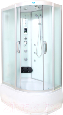 Душевая кабина Водный мир ВМ-8801 L 80x110 (белый/матовое стекло) - фото