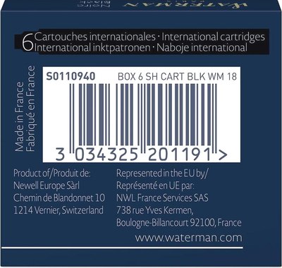 Чернила для перьевой ручки Waterman International / S0110940