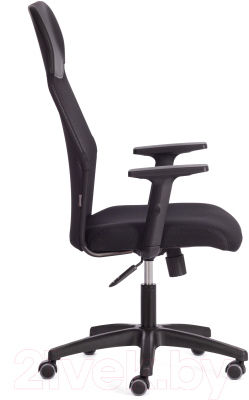 Кресло офисное Tetchair Practic Plt кожзам/ткань (черный)