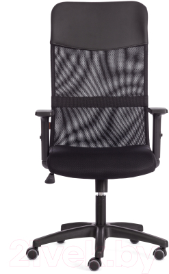 Кресло офисное Tetchair Practic Plt кожзам/ткань (черный)