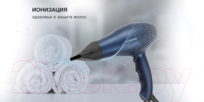 Профессиональный фен StarWind SHD 6062 (черный/синий)