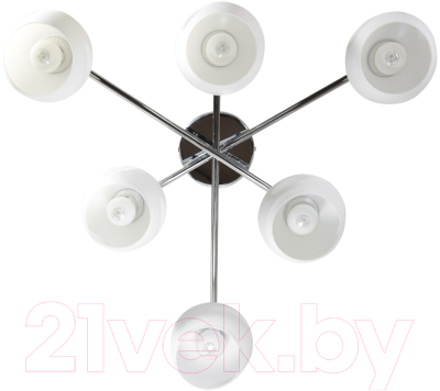 Люстра Элетех 21271-7/6 НПБ 01-6х60-118 Е27 / 1005405264 (хром)