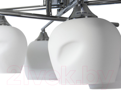 Люстра Элетех 21271-7/6 НПБ 01-6х60-118 Е27 / 1005405264 (хром)