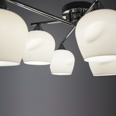 Люстра Элетех 21271-7/6 НПБ 01-6х60-118 Е27 / 1005405264 (хром)