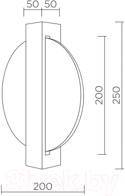 Бра LED4U L7389-250 BK
