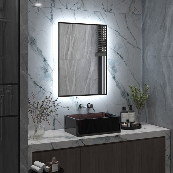 Зеркало Континент Meridian Black Led 60x80