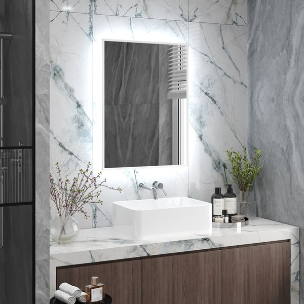 Зеркало Континент Meridian White Led 60x80