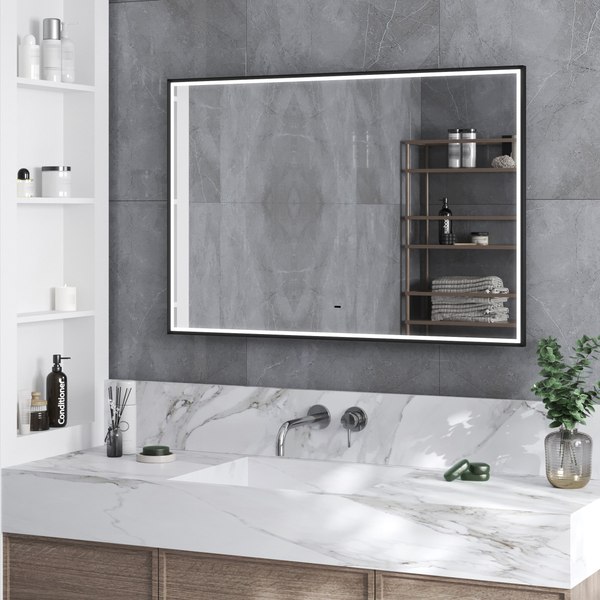 Зеркало Континент Stage Black Led 100x70 - фото