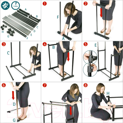 Стойка для одежды Tatkraft Phoenix 13575