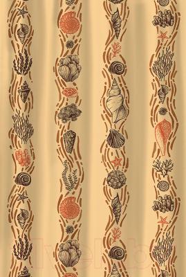 Шторка-занавеска для ванны V-line Ракушки - фото