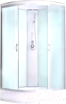 Душевая кабина Водный мир ВМ-883 Е 80x80 (белый/матовое стекло) - фото
