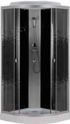 Душевая кабина Водный мир ВМ-883 Е 90x90 (черный/черная мозаика) - фото