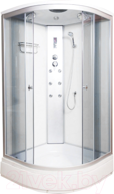 Душевая кабина Водный мир Комфорт ВМ-881 Е 90x90 (белый/матовое стекло) - фото
