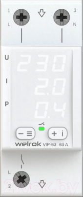 Реле напряжения Welrok VIP-63 - фото