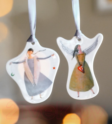 Елочная игрушка Vista Alegre Angels. Голубой ангел 21121911