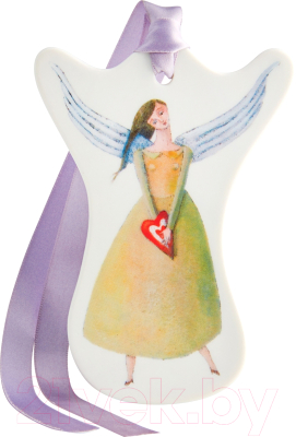 Елочная игрушка Vista Alegre Angels. Зеленый ангел 21121912 - фото