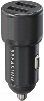 Адаптер питания автомобильный Breaking А01 2USB-A / 23174 - фото