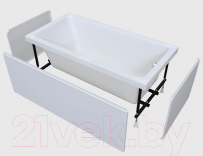 Ванна акриловая Radomir Джоанна 140x70 / 2-01-0-0-1-252Р (с каркасом)