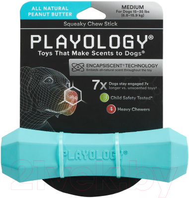 Игрушка для собак Playology Squeaky Chew Stick / P3000876