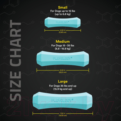 Игрушка для собак Playology Squeaky Chew Stick / P3000876