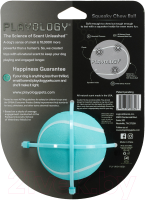 Игрушка для собак Playology Squeaky Chew Ball / P3000840