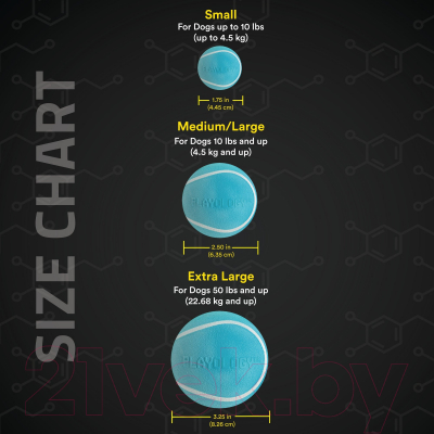 Игрушка для собак Playology Squeaky Chew Ball / P3000840
