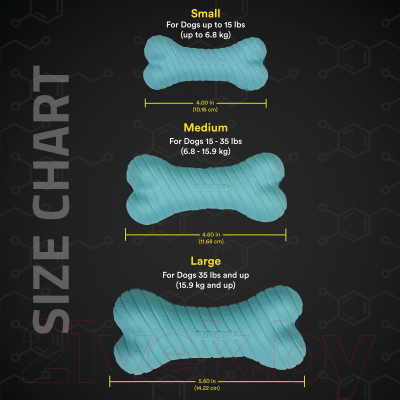 Игрушка для собак Playology Dual Layer Bone / P3000803