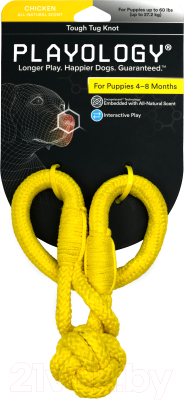 Игрушка для собак Playology Tough Tug Knot / P33360