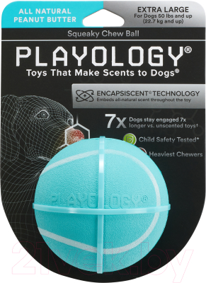 Игрушка для собак Playology Squeaky Chew Ball / P33290