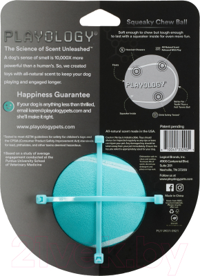 Игрушка для собак Playology Squeaky Chew Ball / P33290