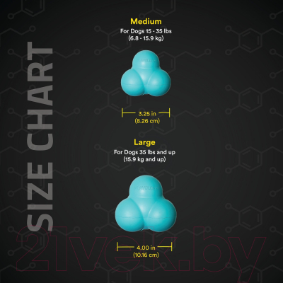 Игрушка для собак Playology Squeaky Bounce Ball / P33296