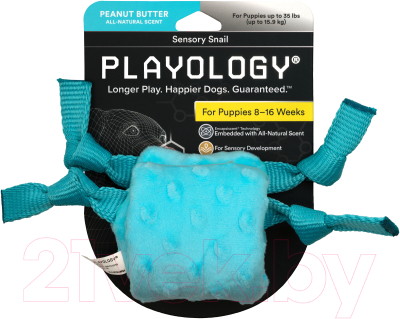 Игрушка для собак Playology Puppy Sensory Snail / P33390