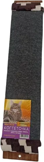 Когтеточка No Brand Стандарт с меховой отделкой Большая / 83482
