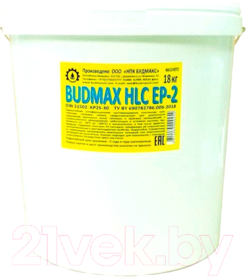 Смазка техническая Budmax HLC EP 2 / 18HLCEP2BX - фото