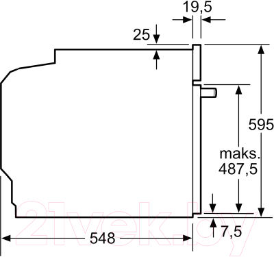 Электрический духовой шкаф Bosch HBA553BA0