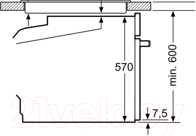 Электрический духовой шкаф Bosch HBA553BA0