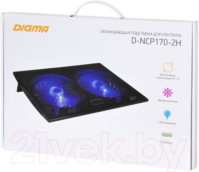 Подставка для ноутбука Digma D-NCP170-2H