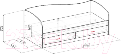 Кровать-тахта Мебель-Класс Лагуна-2