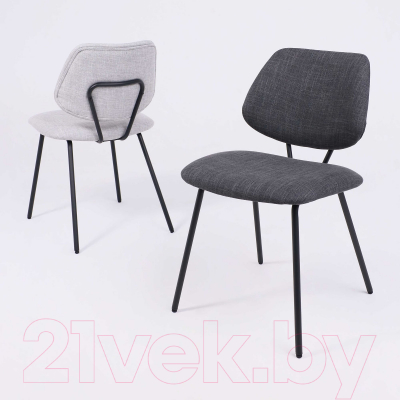Стул AksHome Dixie (темно-серая ткань/черный)
